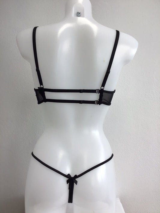 Dessous Set Luxxa Capricorne BH Halfcup & String Ouvert