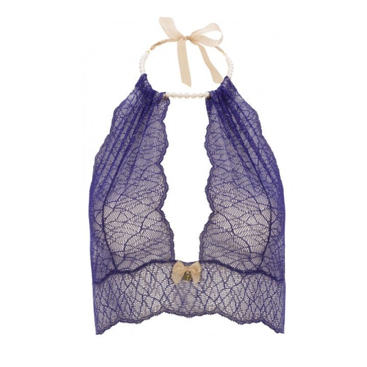 Bracli Set  Sydney Bralette, Double & Glove Blau