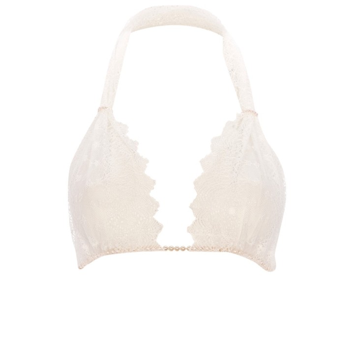 Bracli Set Geneva Bra, Panty & Glove Creme