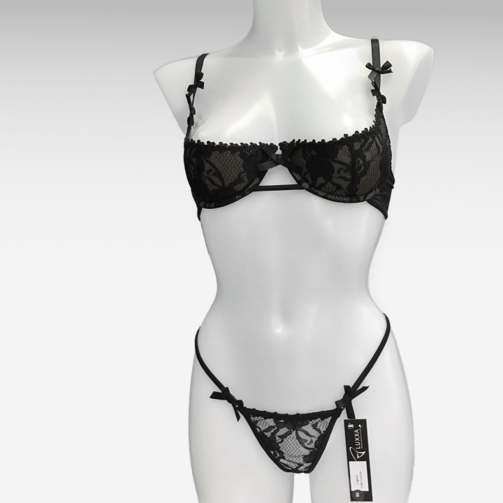 Set Luxxa Capricorne Halfcup BH 1/2 & G-string geschlossen