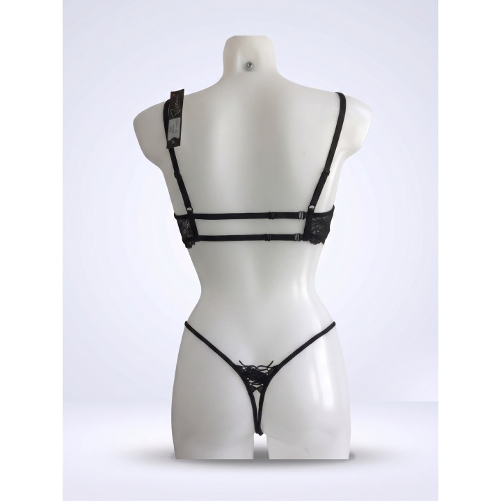 Set Luxxa Panama Bänder BH & String geschlossen