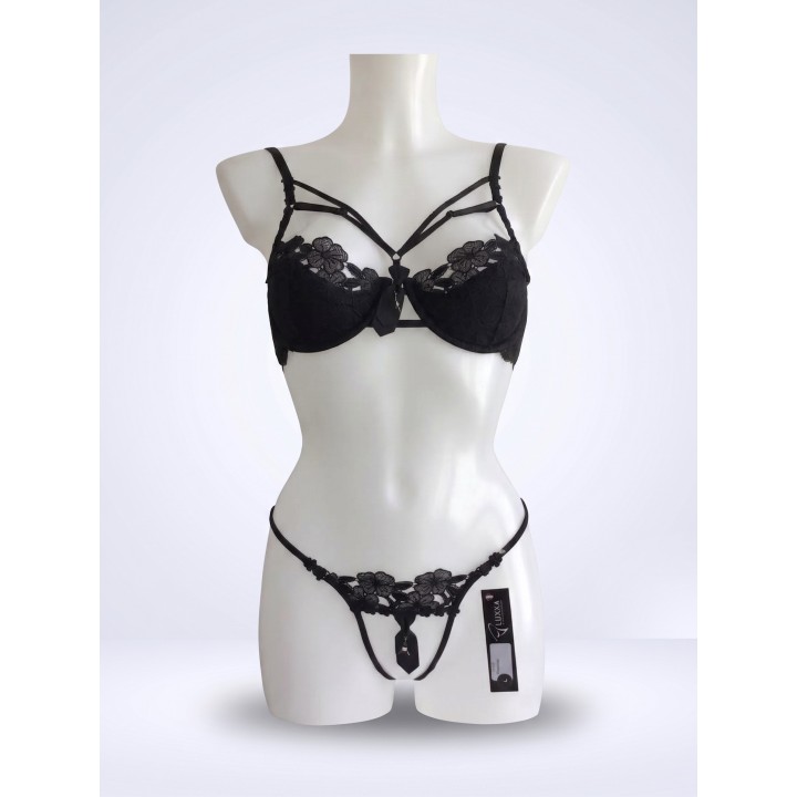 Set Luxxa Panama Bänder BH & String ouvert
