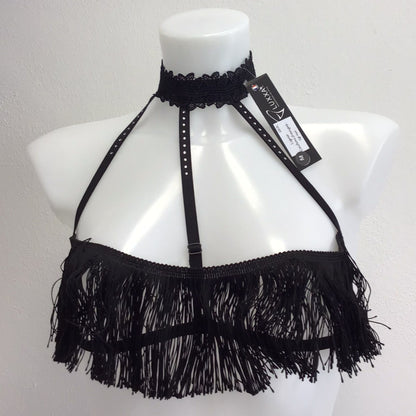Luxxa Cachou Franges Harnais BH- Sg nu