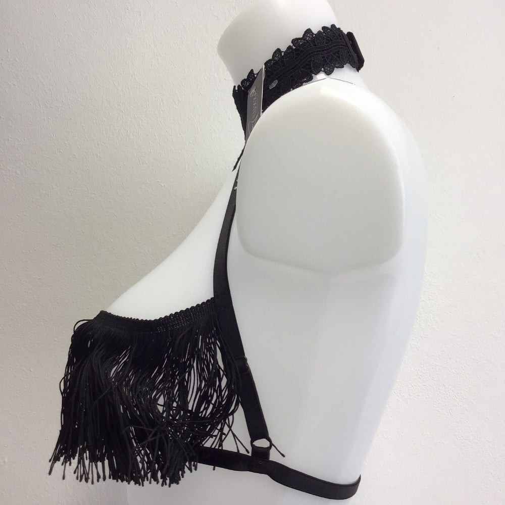 Luxxa Cachou Franges Harnais BH- Sg nu