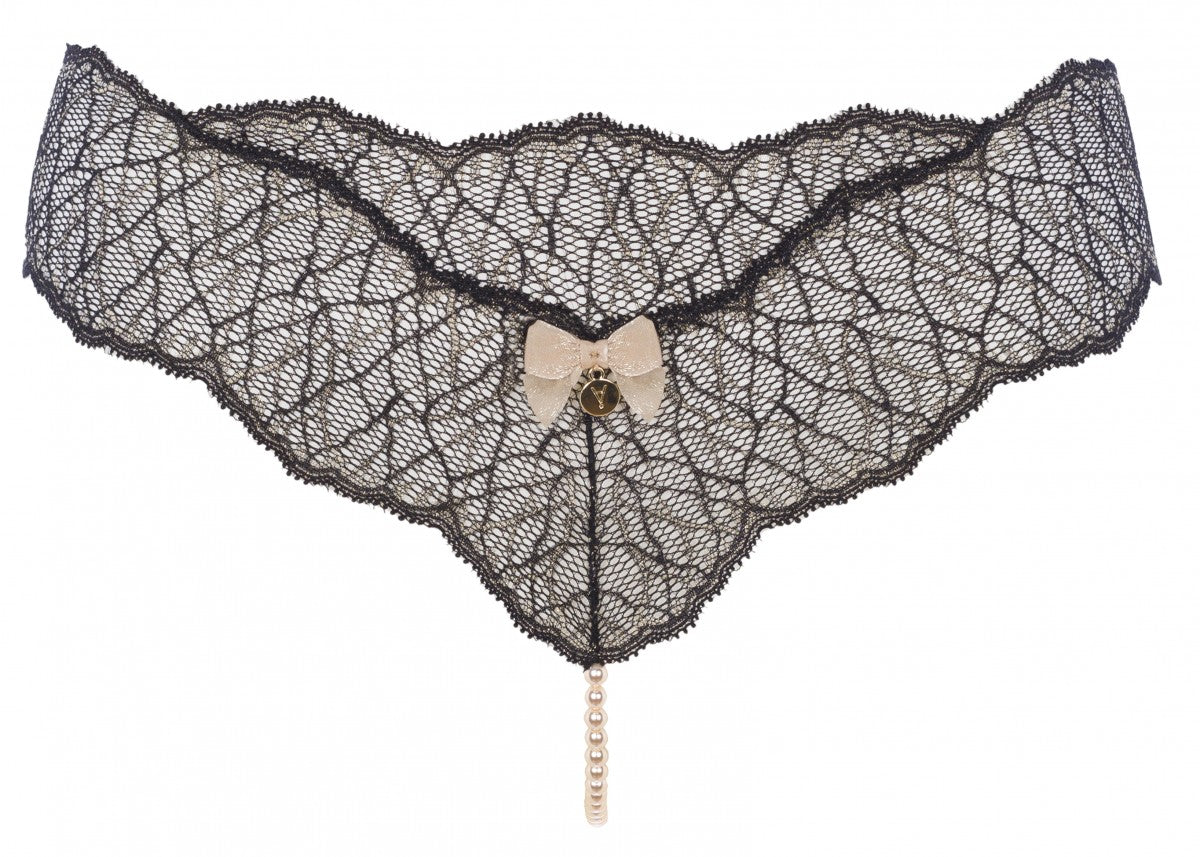 Dessous Set Bracli Sydney Slip Dress & String Single schwarz